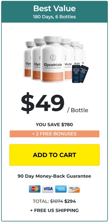GlycoMute 6 bottle price 